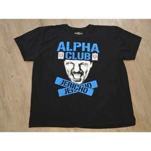 CHRIS JERICHO ALPHA CLUB SHIRT XXL WWF WWE NJPW TNA AEW PWT OMEGA EDGE BULLET